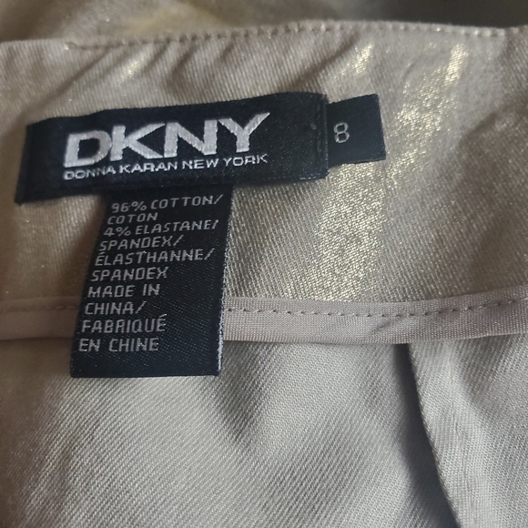 DKNY Gold Designer Skirt - Picture 4 of 5
